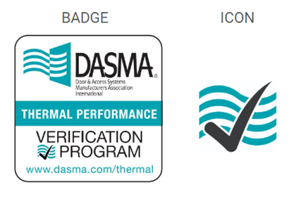 dasma thermal performance verification program badge and icon