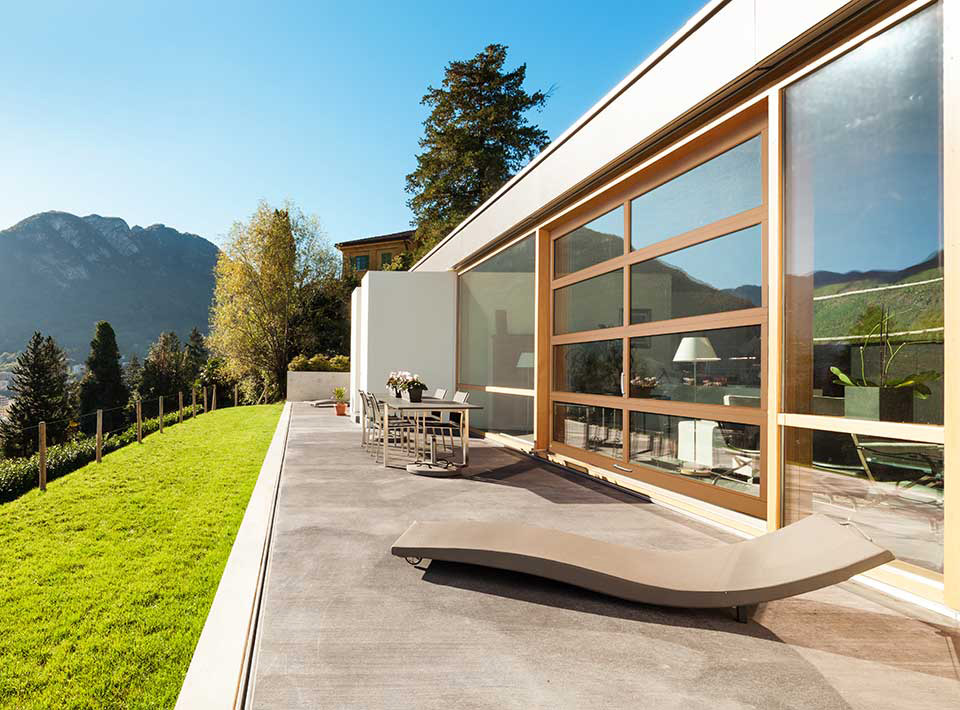 Aluminum doors