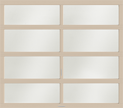 vista beige frost aluminum single garage door