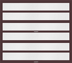 horizon boysenberry obscure aluminum single garage door