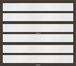 horizon dark bronze anodize obscure aluminum single garage door