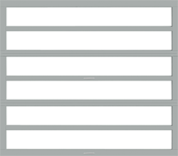 horizon dove gray whiteout aluminum single garage door