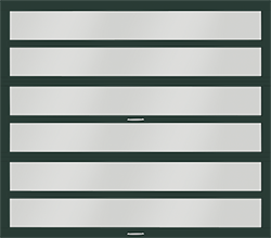 horizon hartford green ThermaPro Low E aluminum single garage door