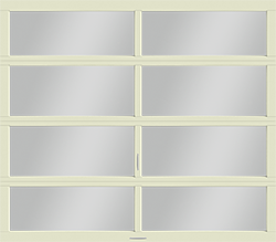 vista ivory gray tint aluminum single garage door