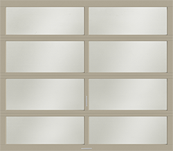 vista light seawolf beige snow aluminum single garage door