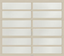 horizon sandstone insulated frost aluminum single garage door