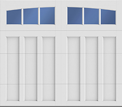 Branderry glazed true white true white steel single garage door C 110